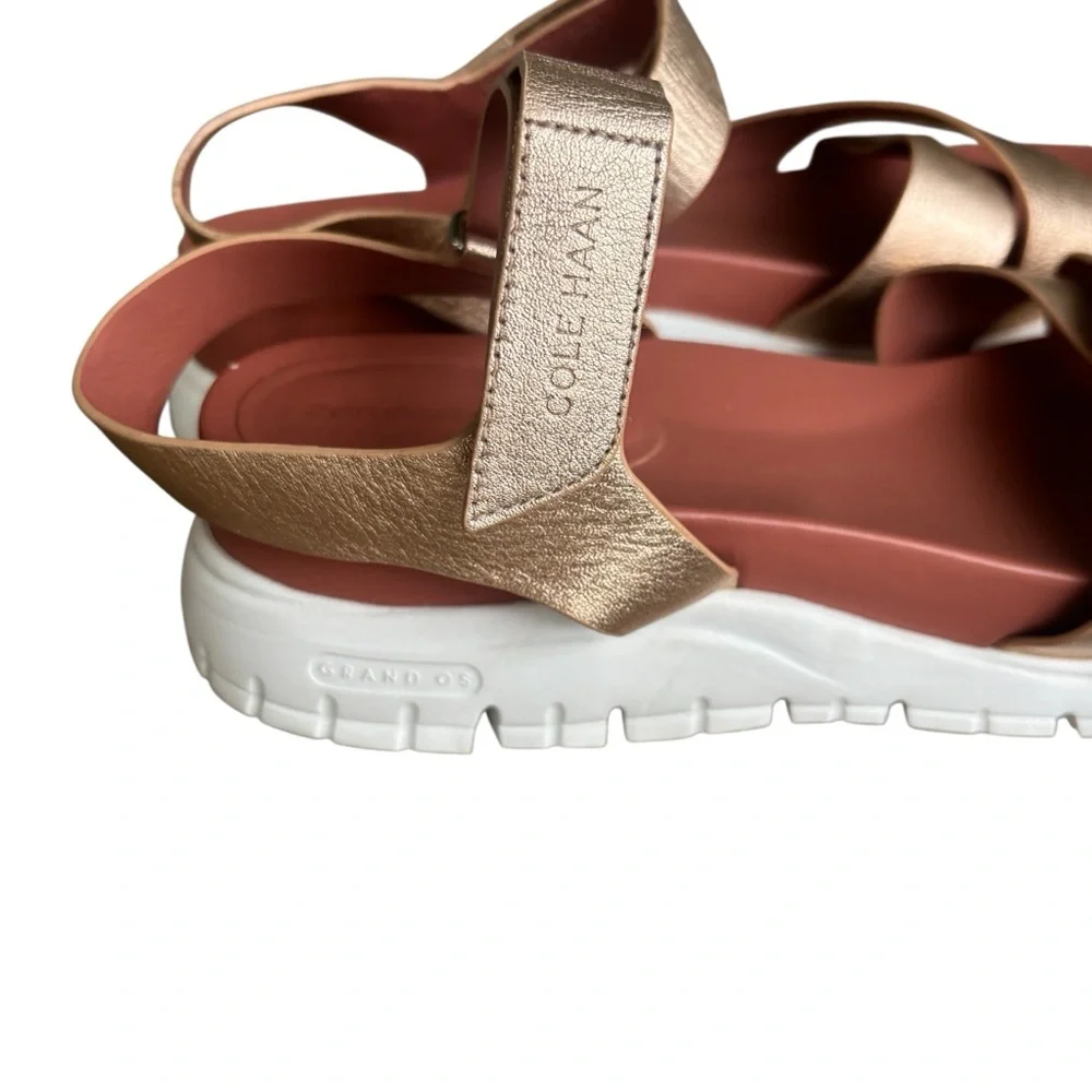 COLE HAAN ZEROGRAND PLATFORM CRISSCROSS SANDALS 9.5